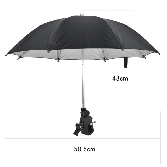 50cm Camera Umbrella Sunshade Adjustable Mobile Phone Parasol With Clip by bashfashion