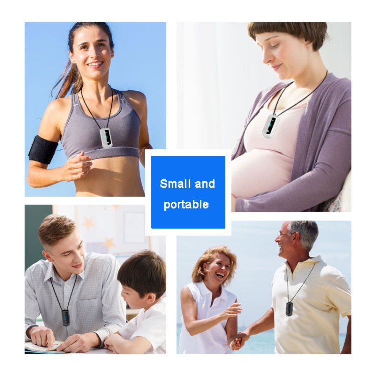 120 Million Negative Ion Air Purifier Mini Hanging Neck Purifier(Black) by bashfashion