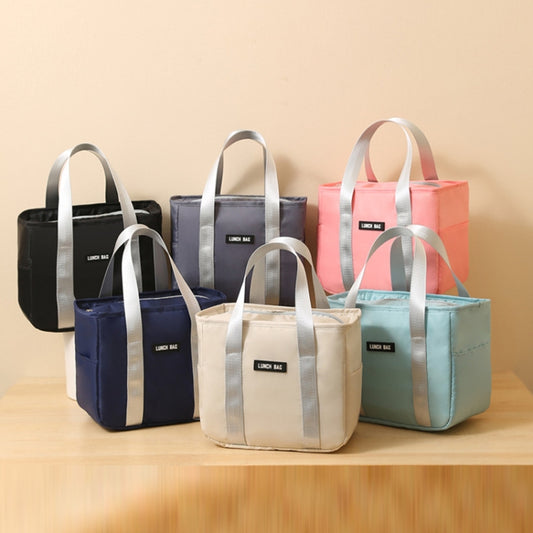 Portable Insulation Bag Waterproof Small Meal Bag Aluminum Foil Thickened Lunch Bag(Pink) by bashfashion