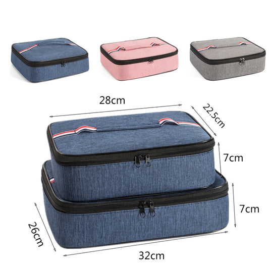 2pcs Small Waterproof Portable Lunch Bag Outdoor Picnic Lunch Box Insulation Bag(Pink) by bashfashion