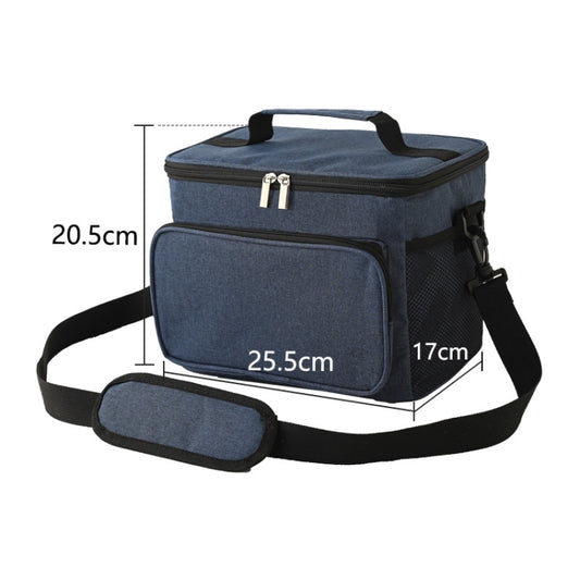 10L Waterproof Oxford Cloth Picnic Bag Outdoor Ice Pack Thickened Portable Insulation Bag(Navy) by bashfashion