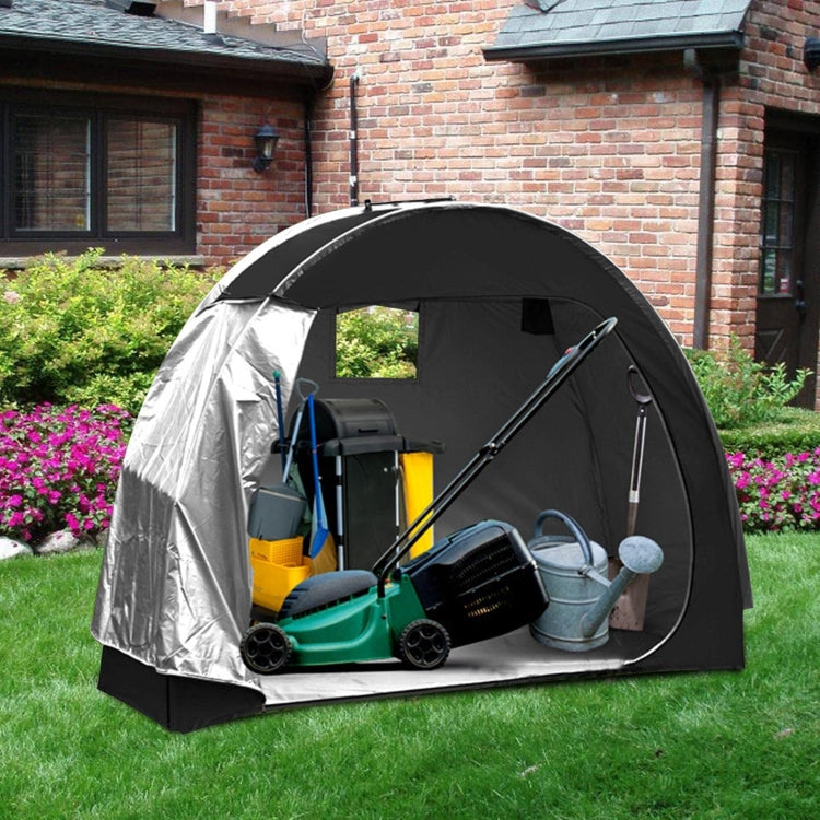 Outdoor Waterproof Bicycle Storage Shed Oxford 210D Heavy Duty Bike Tent(Black) by bashfashion