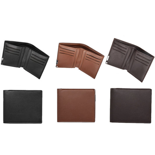 DEABOLAR Multifunctional Men Short PU Leather Wallet Multi-Card Coin Purse(Black) by DEABOLAR