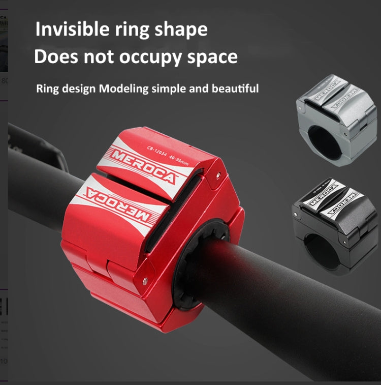 Ring Shape Bicycle Aluminum Alloy Mobile Phone Holder Motorcycle Navigation Bracket(Black) by bashfashion