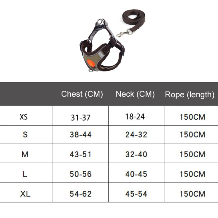 Pet Dog Harness Reflective Anti-break-off Vest-style Leash, Color: Suede Cyan(M) by bashfashion