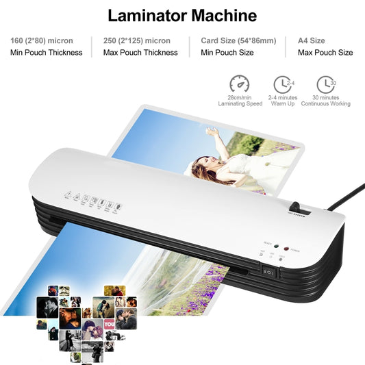 Osmile SL299 A4 Laminator Cold Hot Lamination Photo File Laminating Machine(UK Plug) by Osmile