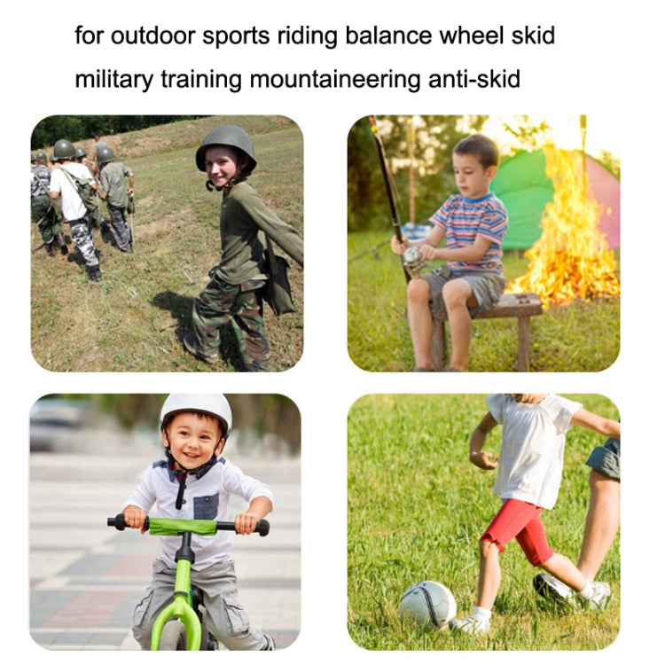 M Outdoor Riding Balance Wheel Skating Military Training Children Half-Finger Gloves(Army Green) by bashfashion