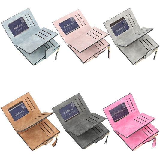 Baellerry Large Capacity Ladies Short Wallet Multifunctional Multi-card Coin Purse(Brown) by Baellerry