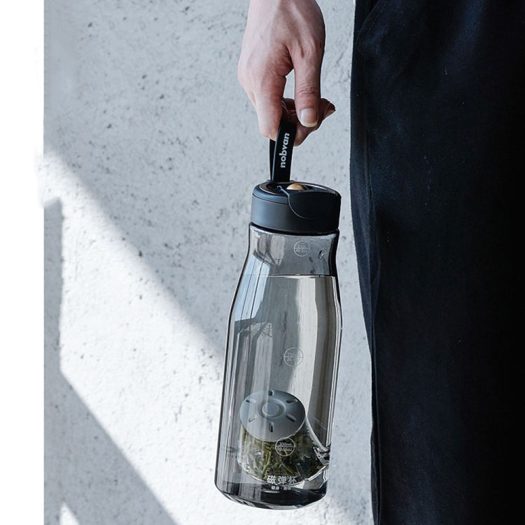 Nobvan Magic Ball Magnetic Bomb Tea Warehouse Tritan Large Capacity Sports Cup, Style: 550ml (Gray) by Nobvan