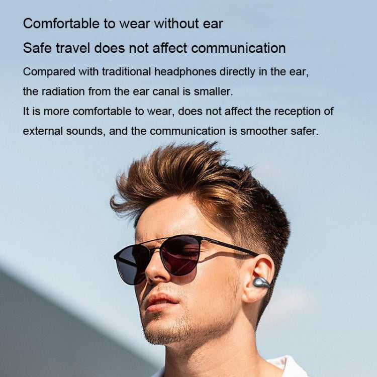 S19 Wireless Ear Clip Noise Reduction Bluetooth Headphone Bone Conduction No Delay Headset(Red) by bashfashion