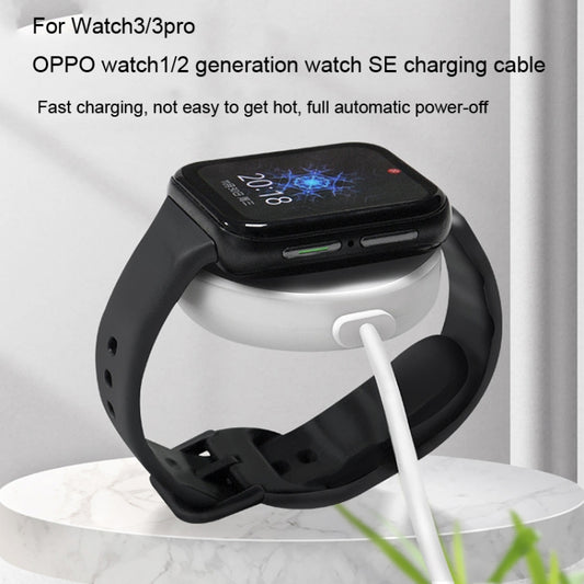 For OPPO Watch 2 Watch USB Port Magnetic Charger Charging Cable(Black) by bashfashion