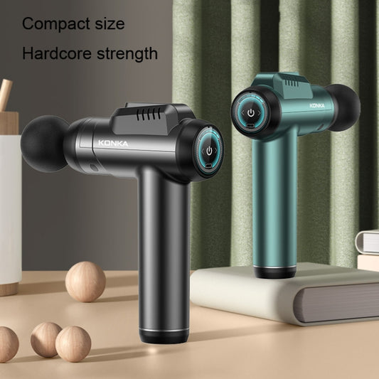 Konka 6 Speed Intelligent Fascia Gauge Muscle Relaxation Massager With 4 Massage Heads(Upgraded Model Gray) by Konka