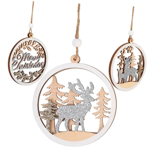 Christmas Party Decoration Wooden Pendants(1) by bashfashion