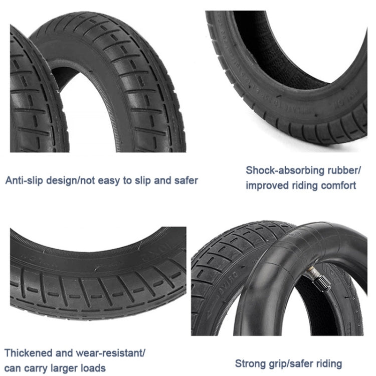 For Xiaomi M365/M365 Pro Electric Scooter 10 x 2 Inch Tire Inner Tube + Outer Tire Combination(Black) by bashfashion