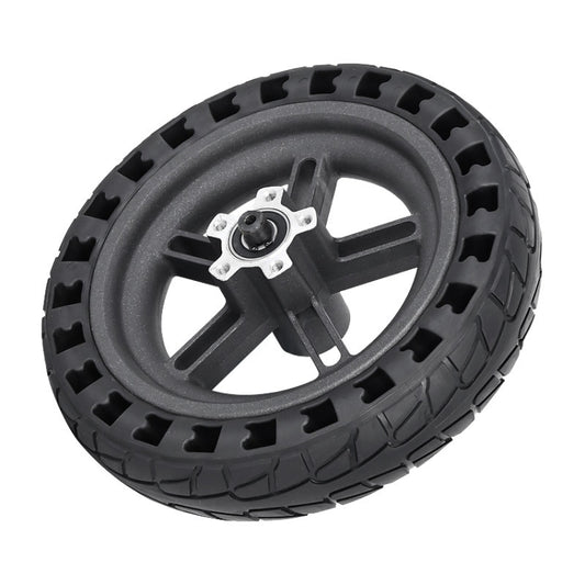 For Xiaomi M365 Electric Scooter 8.5-inch Rear Wheel Solid Shock-absorbing Honeycomb Tire with Hub(Black) by bashfashion