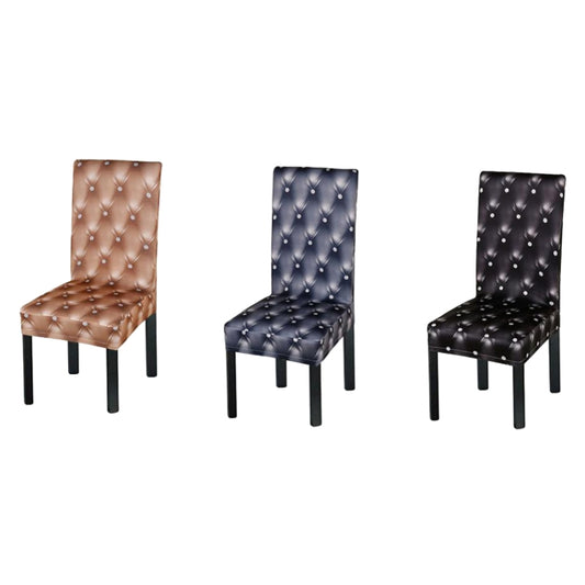 Anti-Fouling Household Chair Cover Dining Chair Sleeve One-Piece Stretch Chair Cover(Black) by bashfashion