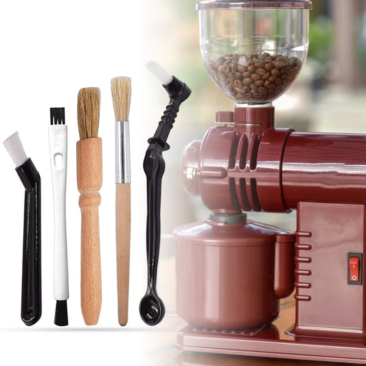 4-in-1 H Type Coffee Machine Cleaning Set Coffee Grinder Brush by bashfashion