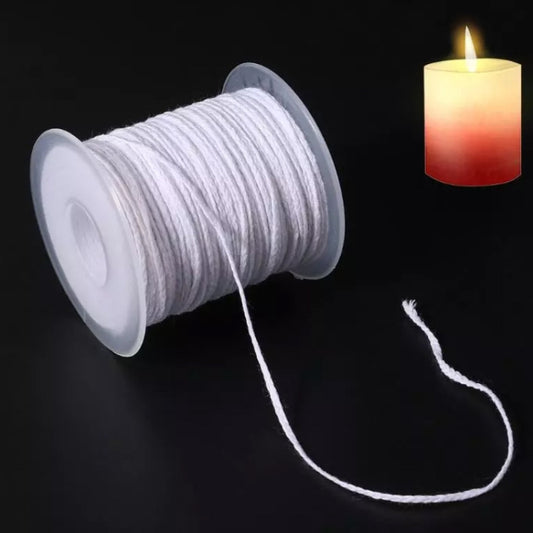 61m 24-strand Cotton Rope Braided Candle Wick Core DIY Handmade Candle Core by bashfashion