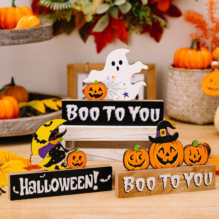 Wooden Letter Table Decoration Halloween Scene Decoration Props, Style: C Model by bashfashion