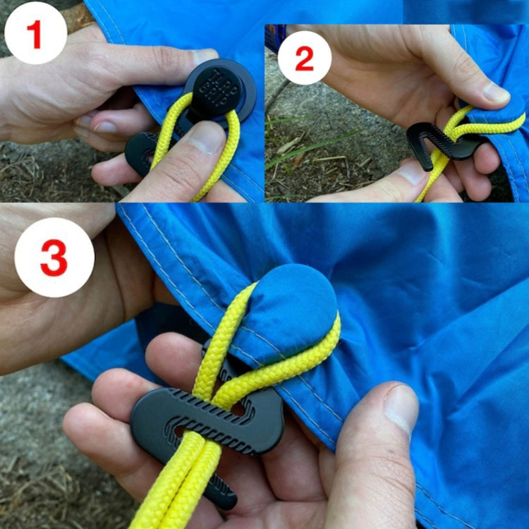 2pcs /Pack Tarp Grip Outdoor Camping Tent Hook And Loop Car Cover Pool Awning Fasteners by bashfashion