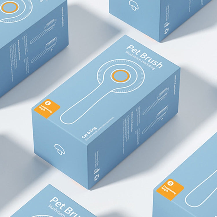 Cat Hair Removal Needle Comb Pet Cleaning Bath Comb(Gray And White) by bashfashion