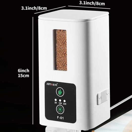 XINMA F-01 400ml Fish Tank Automatic Feeding Device Aquarium Intelligente Timing High-capacity Fish Feeder by XINMA