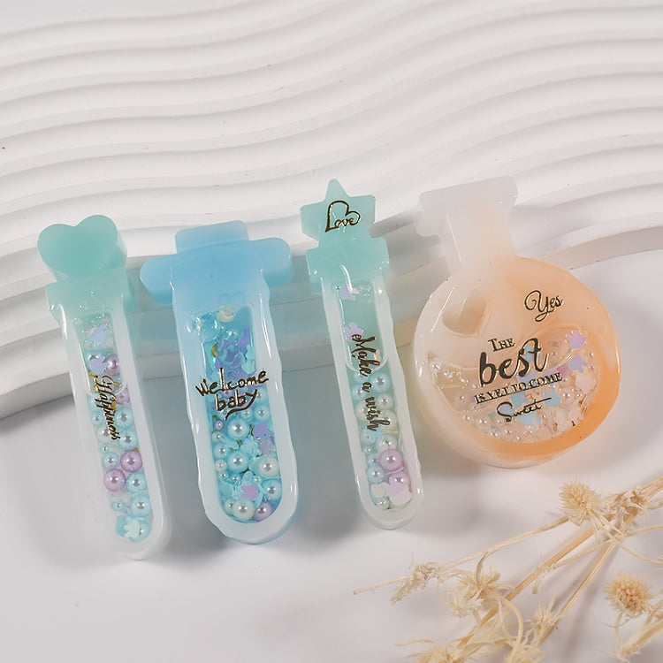 Crystal Epoxy Magic Bottle Silicone Mold DIY Key Quicksand Pendant Mold by bashfashion