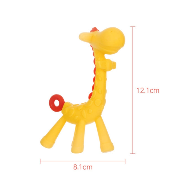 XUNYI Baby Giraffe Rattles Teether Kids Silicone Bite Toy, Spec: Drop Box Pink by bashfashion