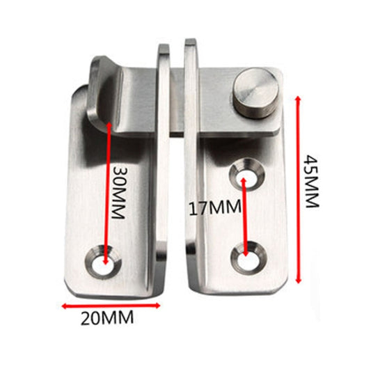 Small Right Open Stainless Steel Sliding Door Latch No Punch Latch Door Bolt Catch With Screw by bashfashion
