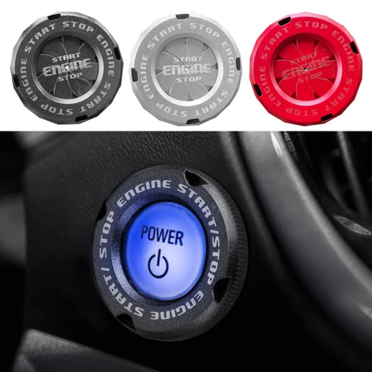 Car Motorcycle One-button Start Button Ignition Switch Rotating Protective Cover(Black) by bashfashion
