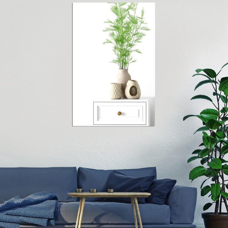 4pcs 30cm x 20cm Right Angle Models Rectangle Acrylic Mirror Stereo Wall Stickers(Black) by bashfashion