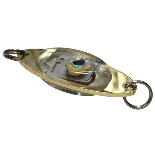 3.8G LED Underwater Lure Fish Tool Glowing Metal Fish Bait(Red) by bashfashion