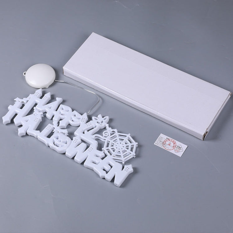 4.5V Happy Halloween Hanging Bat Pendant Party Decoration Supplies(Warm White) by bashfashion