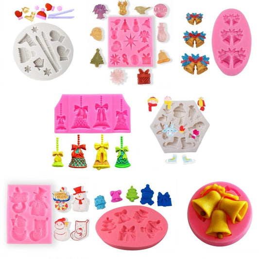 DIY Christmas Silicone Mold Elk Sleigh Cake Plaster Decoration Mold, Model: 50-2203-A by bashfashion