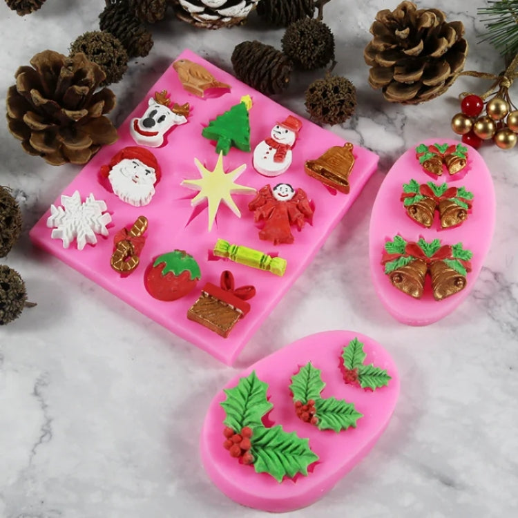 DIY Christmas Silicone Mold Elk Sleigh Cake Plaster Decoration Mold, Model: 50-2203-A by bashfashion