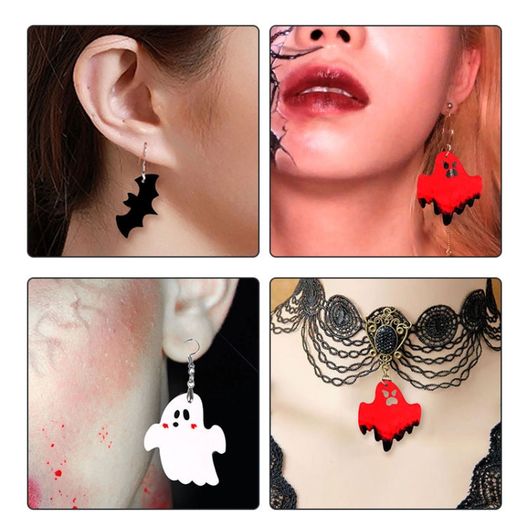 DIY Crystal Glue Mold Halloween Earrings Necklace Pendant Patch Silicone Mold(60-1106) by bashfashion