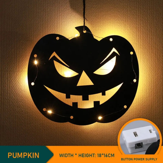Pumpkin 4.5V Halloween Glowing Hanging Lights Party Holiday Decoration by bashfashion