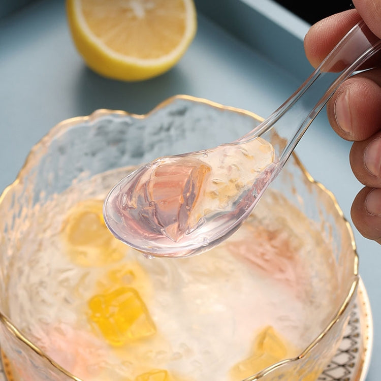 100pcs /Pack 12cm Disposable Plastic Meal Spoon Fast Food Soup Ladle(Transparent) by bashfashion