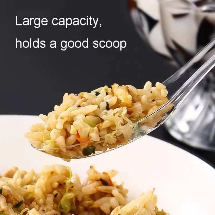 60pcs /Pack DY-103 Disposable PP Plastic Soup Spoon Packed Takeaway Scoop(Transparent) by bashfashion