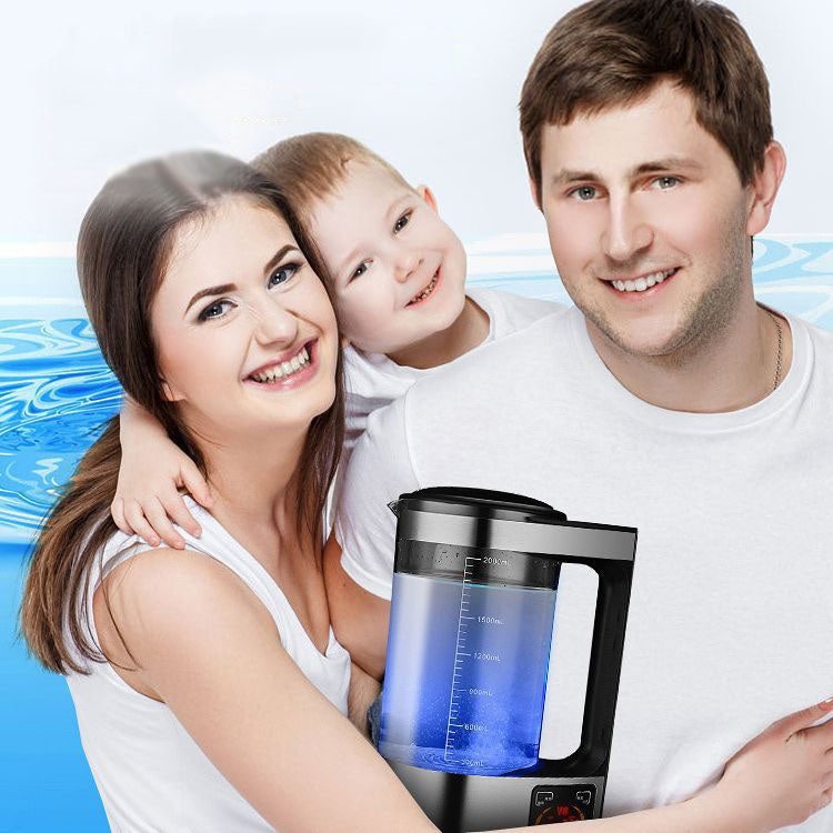 V8 2L Micro-electrolysis hydrogen-rich Water Machine Home Smart Cleaning Hydrogen-rich Kettle(US Plug) by bashfashion