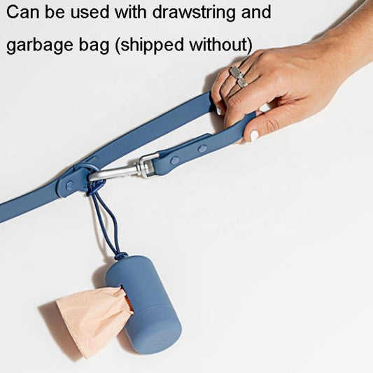 Pet Poop Bag Dispenser Dog Toilet Bowl Dispenser For Waste Bags(Navy Blue) by bashfashion