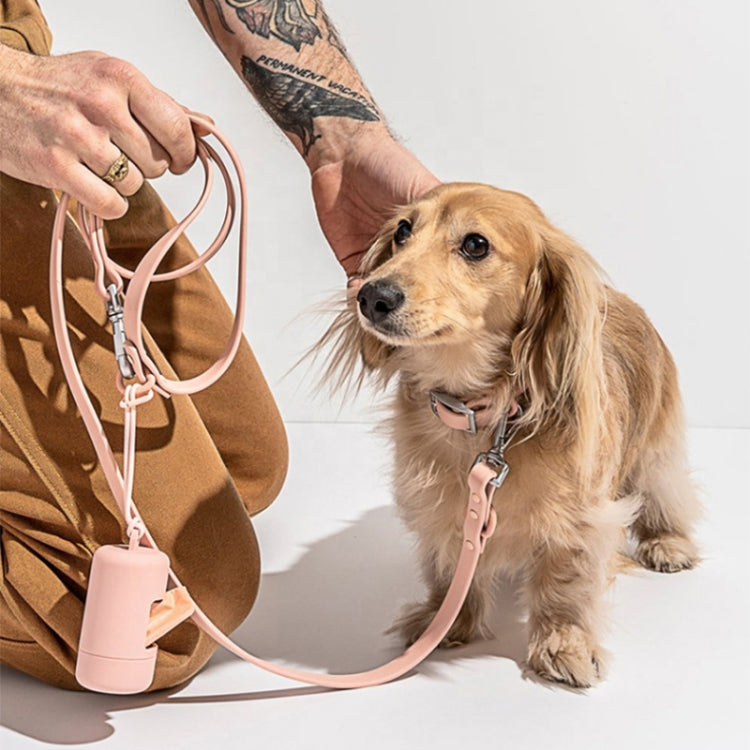 Pet Poop Bag Dispenser Dog Toilet Bowl Dispenser For Waste Bags(Pink) by bashfashion