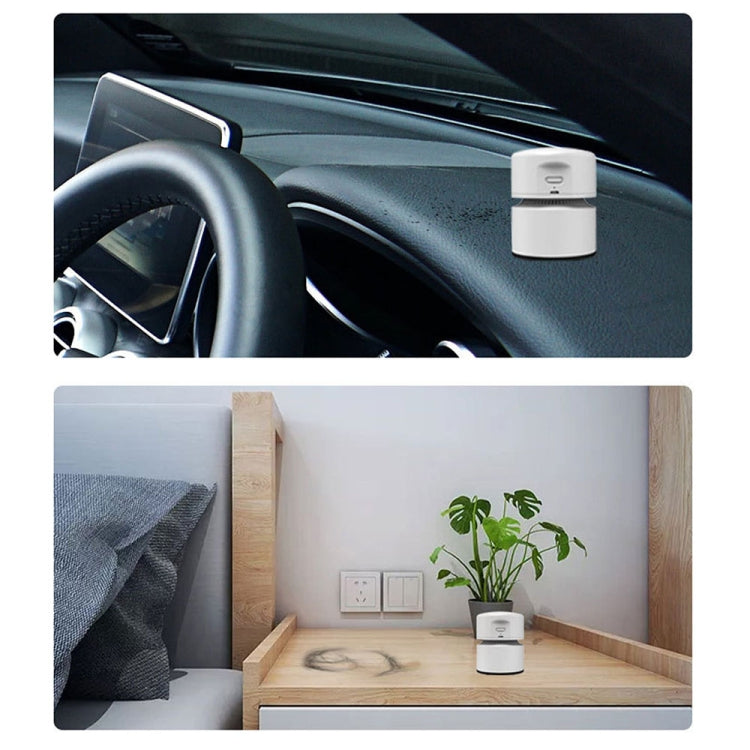 Desktop Mini Vacuum Cleaner USB Rechargeable Office Home Portable Paper Cleaner(Green) by bashfashion