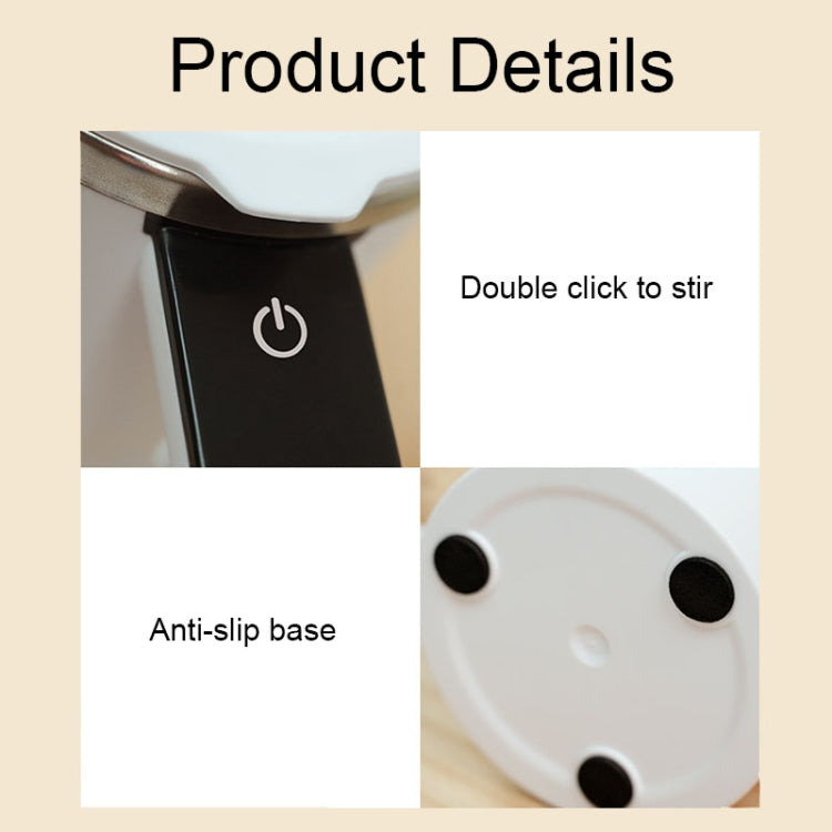 JB-01 Intelligent Temperature Measuring Magnetic LCD Digital Display Automatic Mixing Cup(White) by bashfashion