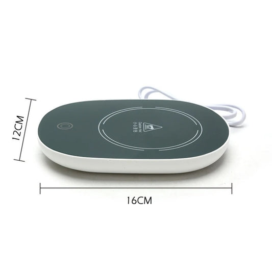 Constant Temperature Heating Thermostat Cup Set Smart Ceramic Coffee Cup, Style: USB Plug(Green+Gift Box) by bashfashion