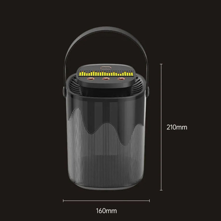 3L Smart Spray Humidifier Three-hole Spray With Night Light, Spec: Rechargeable 3000mAh by bashfashion