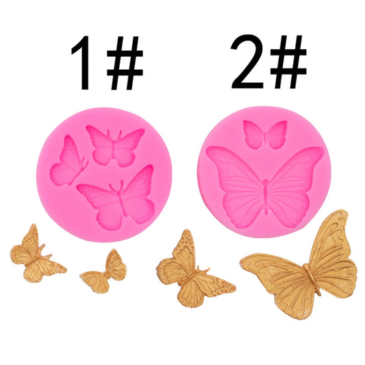 Butterfly Silicone Mold Fondant Chocolate Cake Decoration Mold Epoxy Brickearth Plaster Molds(NO.2 A685) by bashfashion