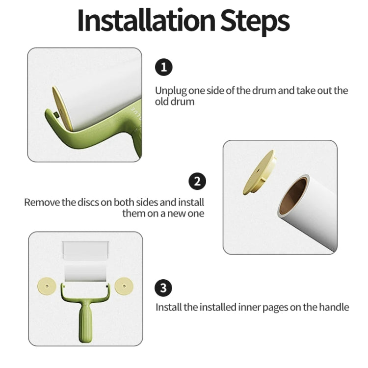 Pet Hair Adhesive Coat Remover Roller Brush(Romantic Pink) by bashfashion