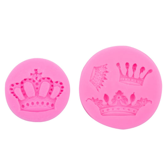 Crown Shape Cake Decorating Mold DIY Chocolate Fondant Silicone Mold Clay Tools, Specification: 15-74 by bashfashion