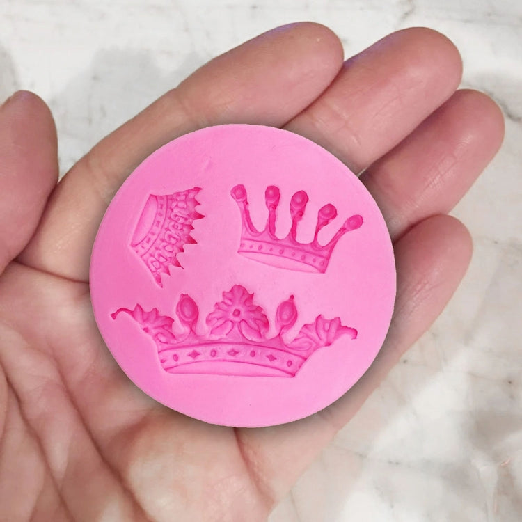 Crown Shape Cake Decorating Mold DIY Chocolate Fondant Silicone Mold Clay Tools, Specification: 15-58 by bashfashion